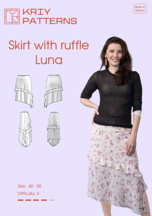 Skirt with ruffle Luna